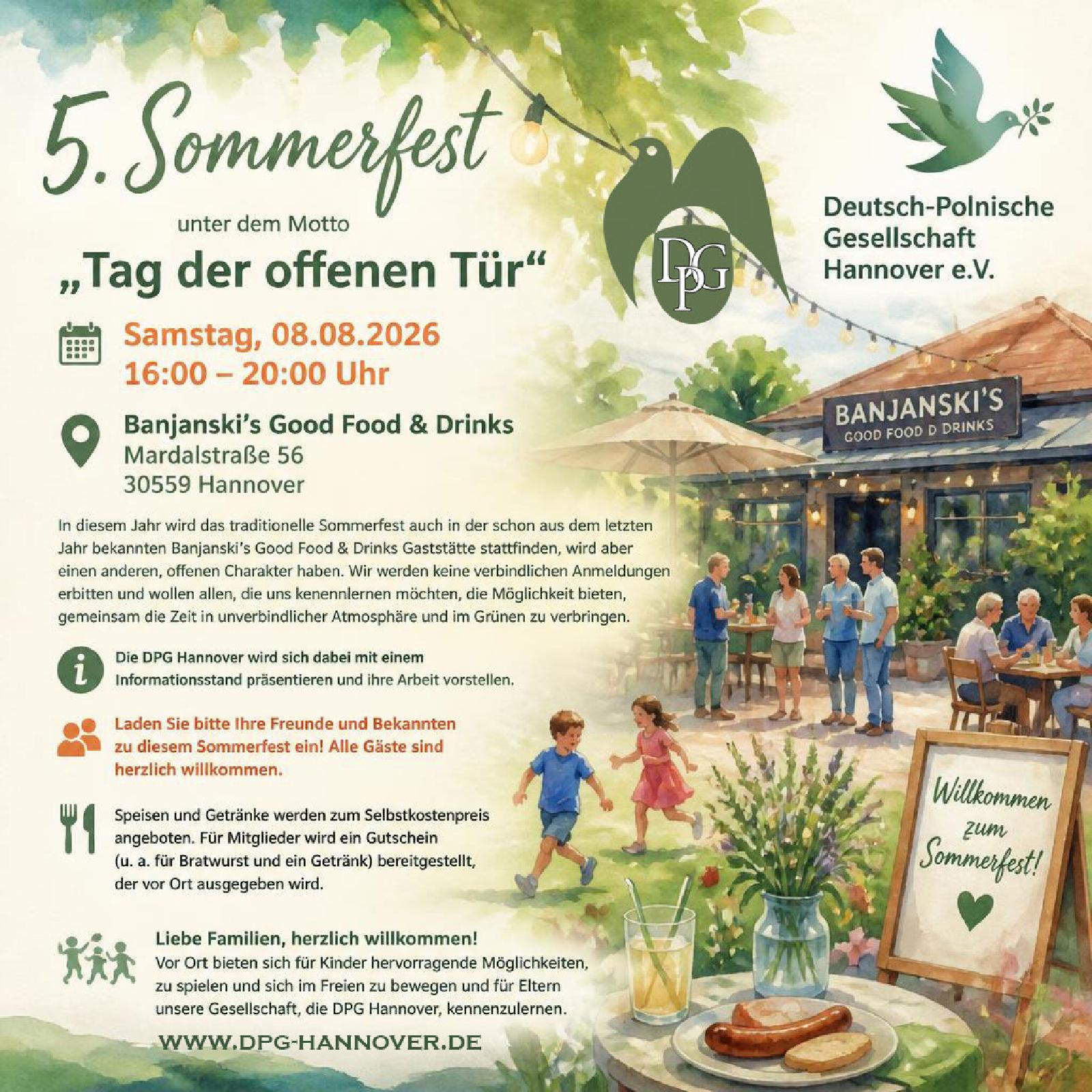 Sommerfest Deutsch-Polnische Gesellschaft 2026
